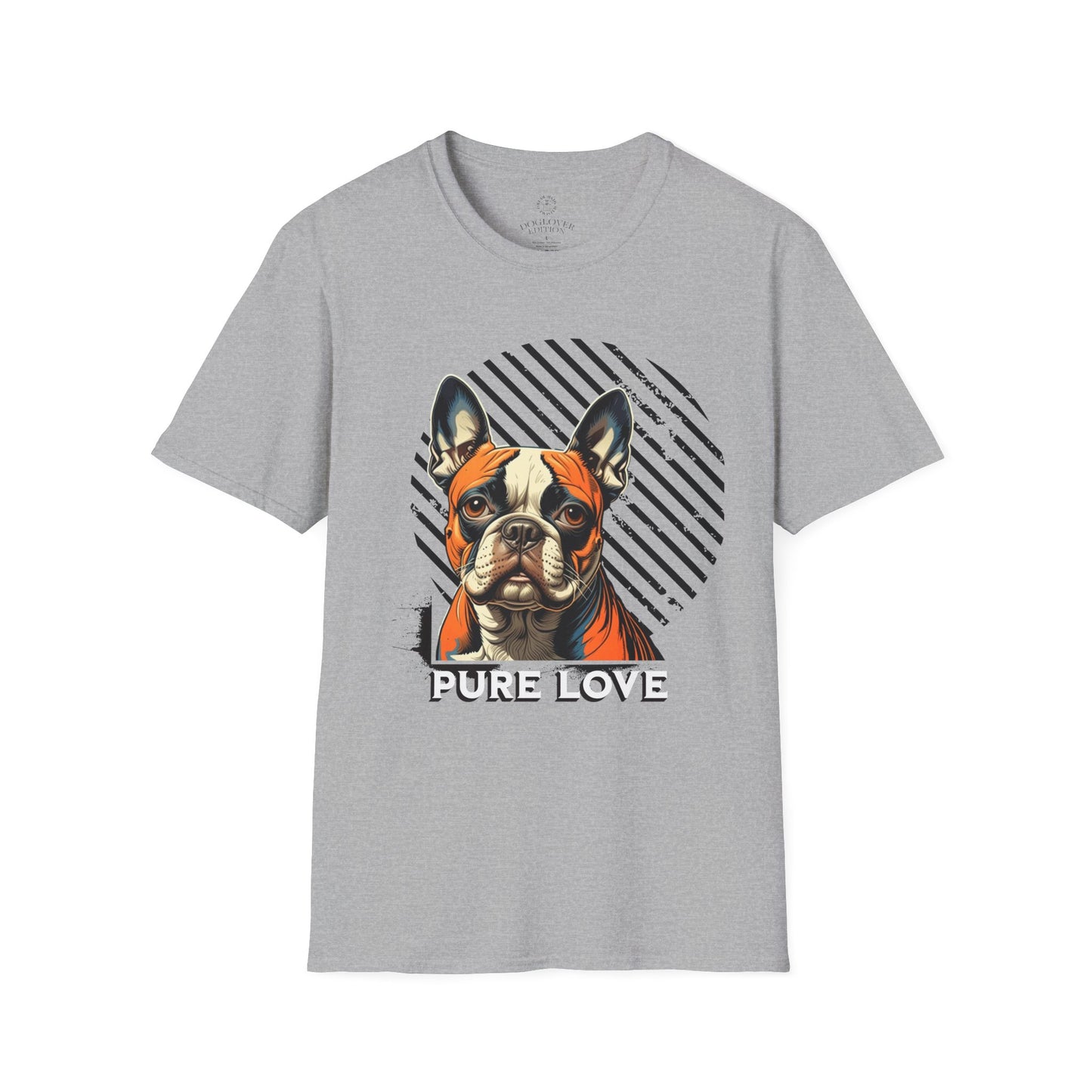 Pure Love French Bulldog Unisex Softstyle T-Shirt