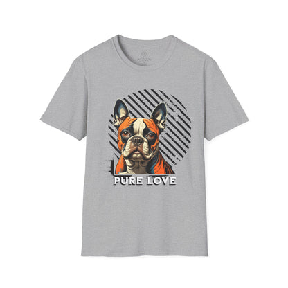 Pure Love French Bulldog Unisex Softstyle T-Shirt