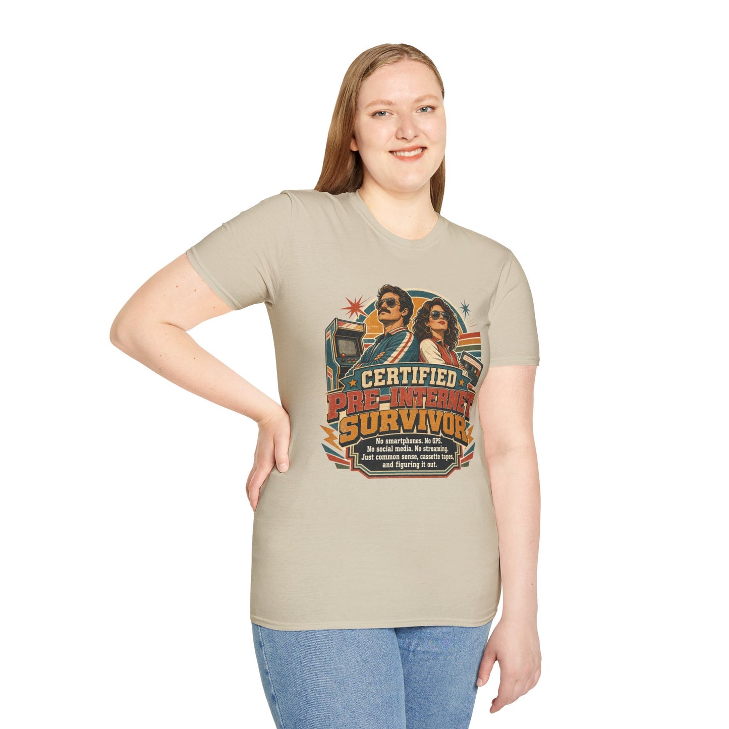 Certified Pre-Pandemic Survivor T-Shirt — Retro 70s Vintage Graphic