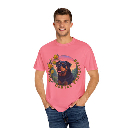 Gentle Protection Unisex Garment-Dyed T-shirt | Dog Lover Gift | Floral Design