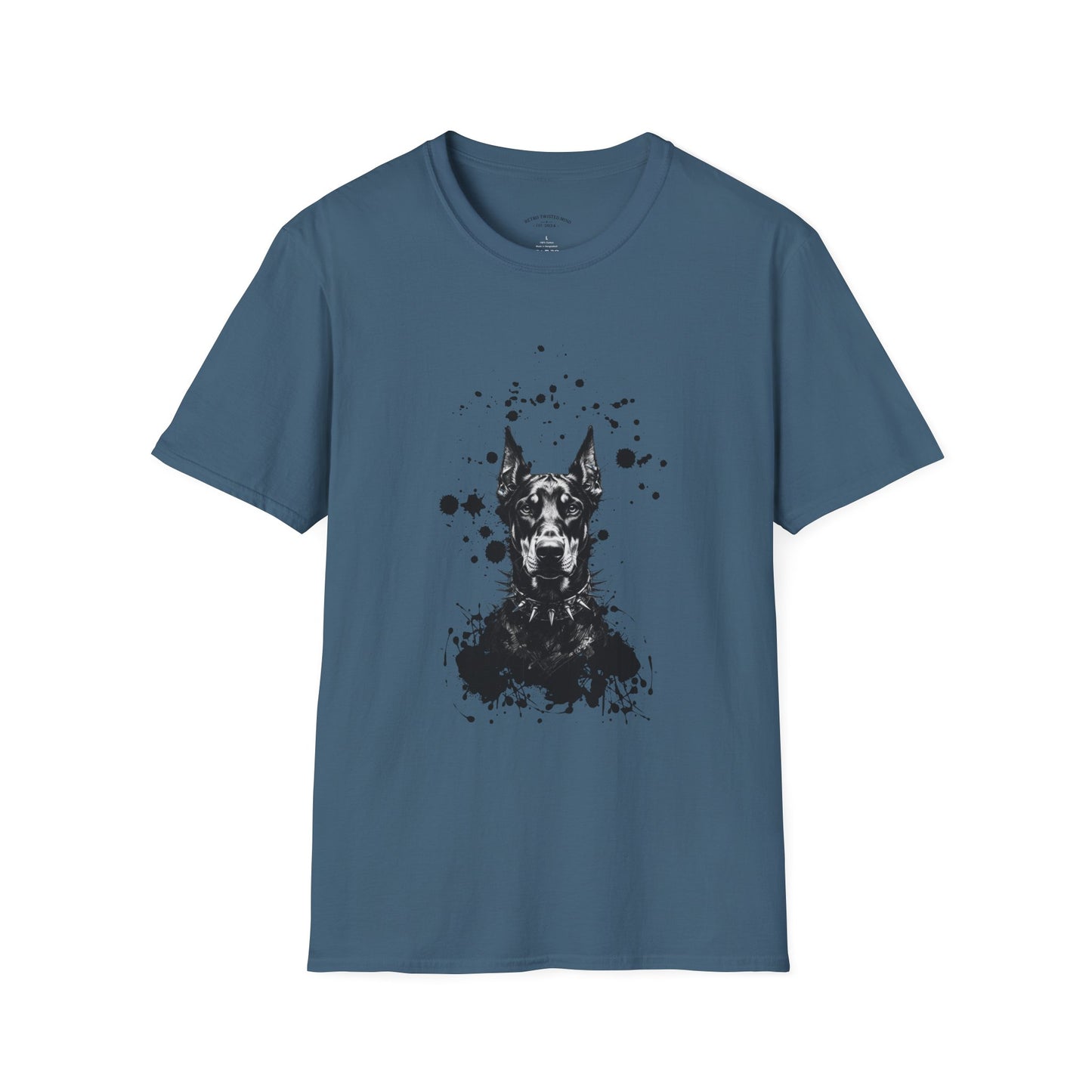 Doberman Ink Splatter T-Shirt