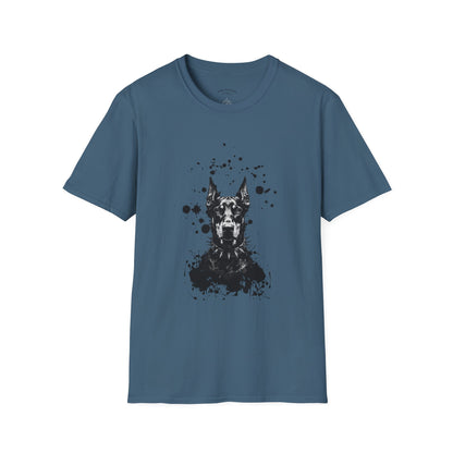 Doberman Ink Splatter T-Shirt