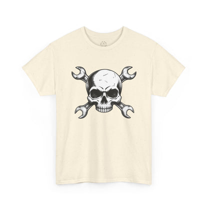 Mechanic Skull Tee — Wrench Crossbones Graphic T-Shirt