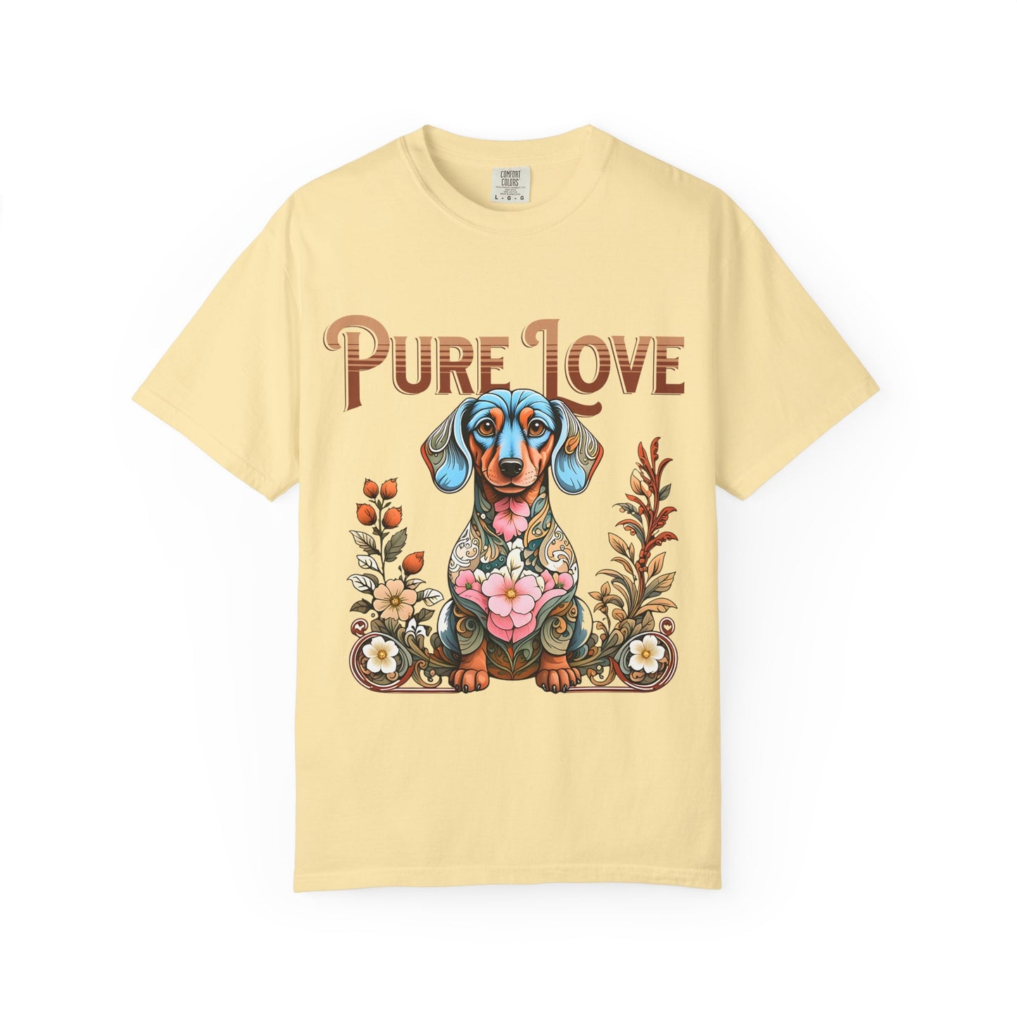Cute Dachshund 'Pure Love' Unisex T-shirt - Perfect for Dog Lovers