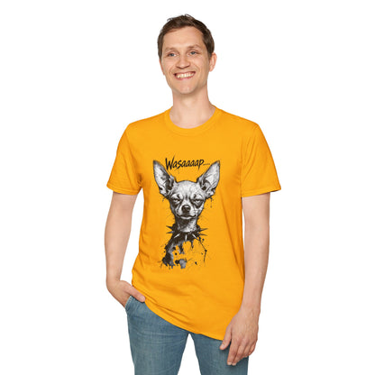 Chihuahua 'Wasaaaap' Graphic T-Shirt — Funny Dog Tee for Pet Lovers