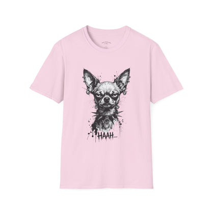 Chihuahua Portrait T‑Shirt — Expressive Black & White Dog Art Tee