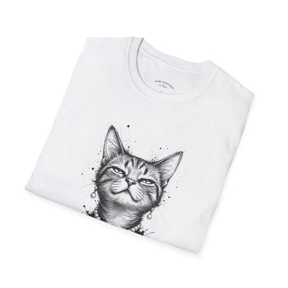 Cat T-Shirt — 'I Know I’m Fabulous' Cute Smiling Cat Graphic Tee