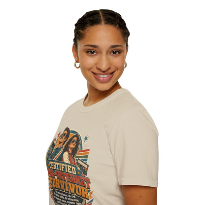 Certified Pre-Pandemic Survivor T-Shirt — Retro 70s Vintage Graphic