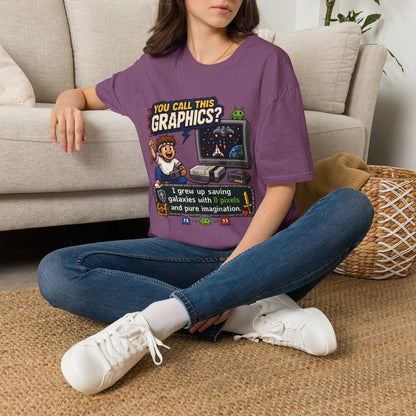 T-Shirt — "You Call This Graphics?" Retro Gamer Vintage Video Game Tee