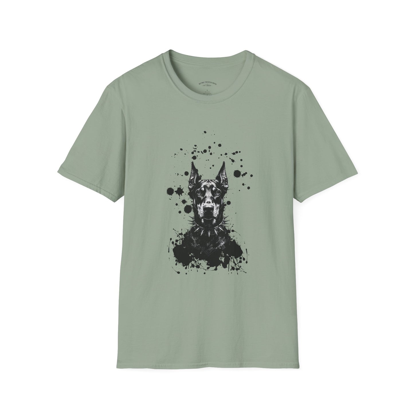 Doberman Ink Splatter T-Shirt