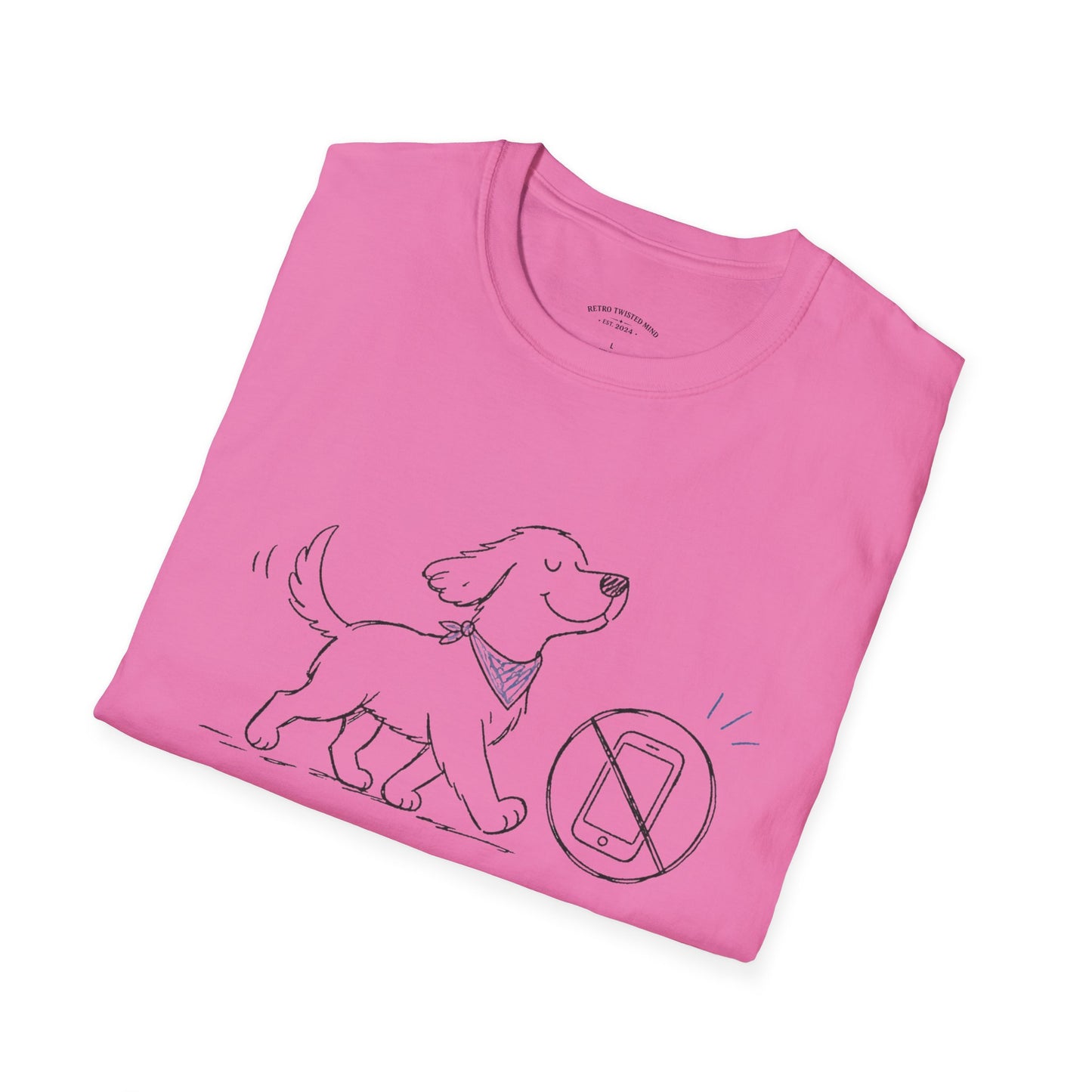 Less Scrolling, More Strolling Dog T-Shirt
