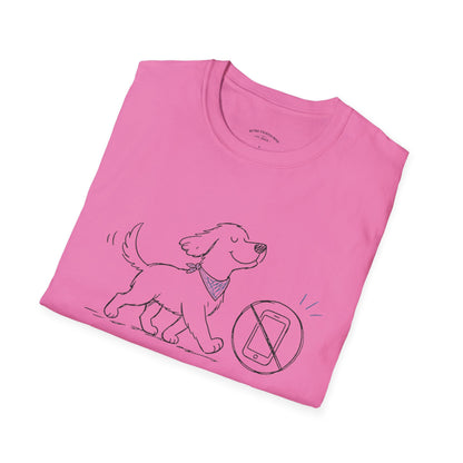 Less Scrolling, More Strolling Dog T-Shirt