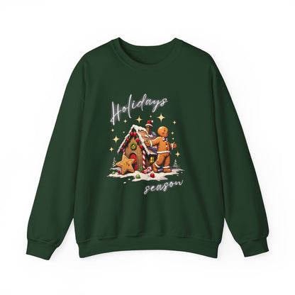 Holiday Season Gingerbread Crewneck Sweatshirt