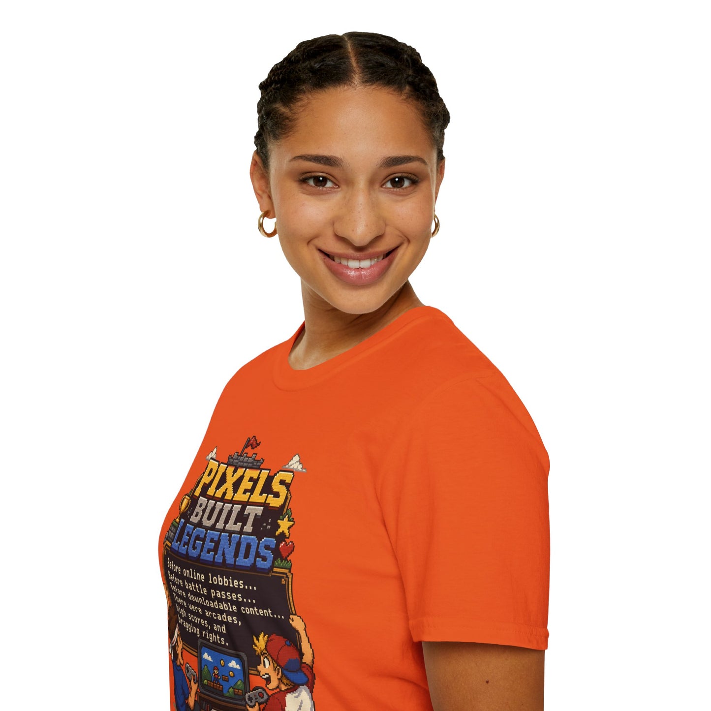 Pixels Built Legends T‑Shirt — Retro Gaming Nostalgia Tee