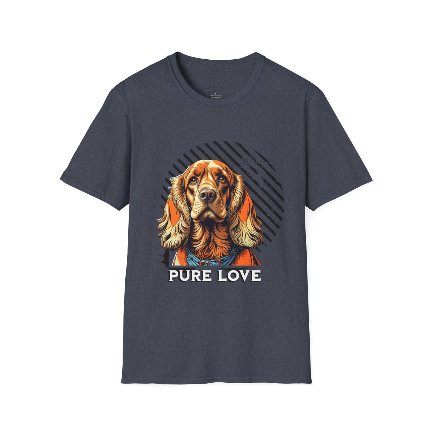 Pure Love Dog T-Shirt - Unisex Softstyle Tee for Dog Lovers