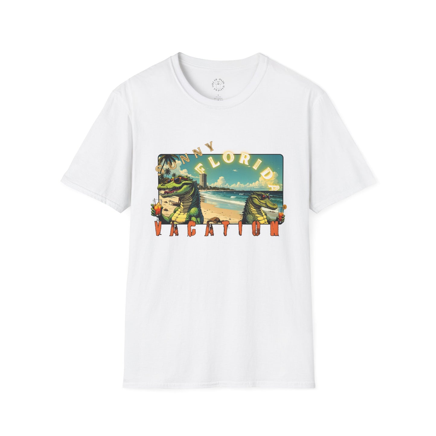 Sunny Florida Vacation T-Shirt - Unisex Softstyle Tee for Travel Lovers