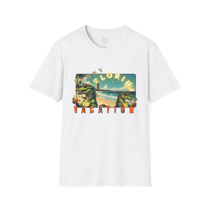 Sunny Florida Vacation T-Shirt - Unisex Softstyle Tee for Travel Lovers