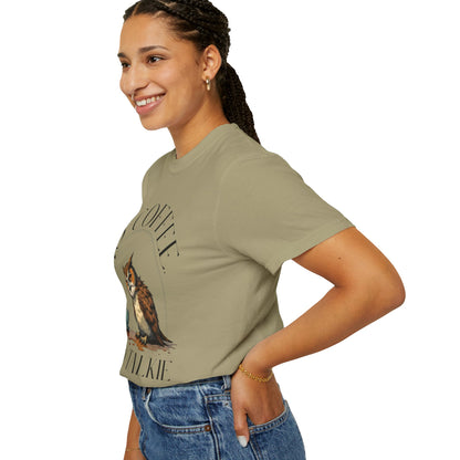 No Coffee No Talkie T-Shirt — Funny Owl Coffee Tee