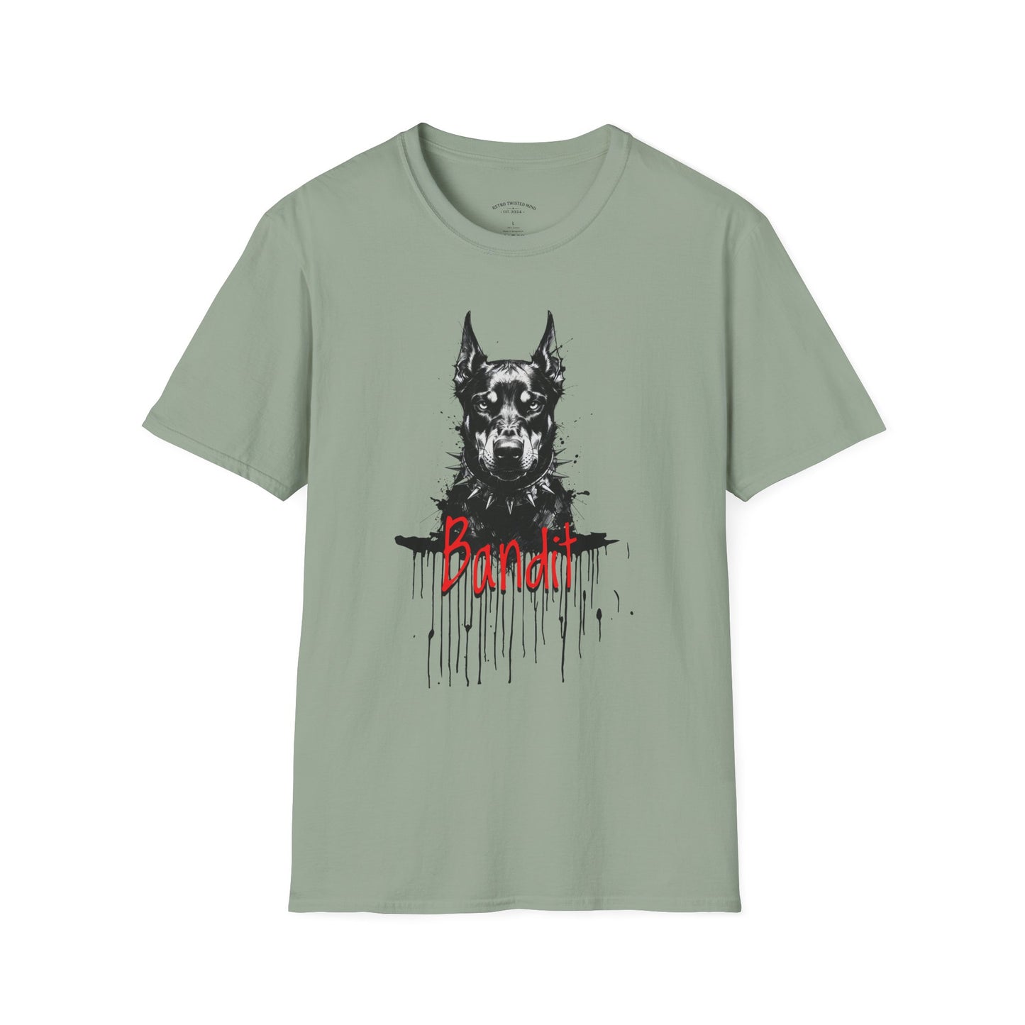 Doberman Portrait T-Shirt — "Warm Amour" Graphic Tee for Dog Lovers