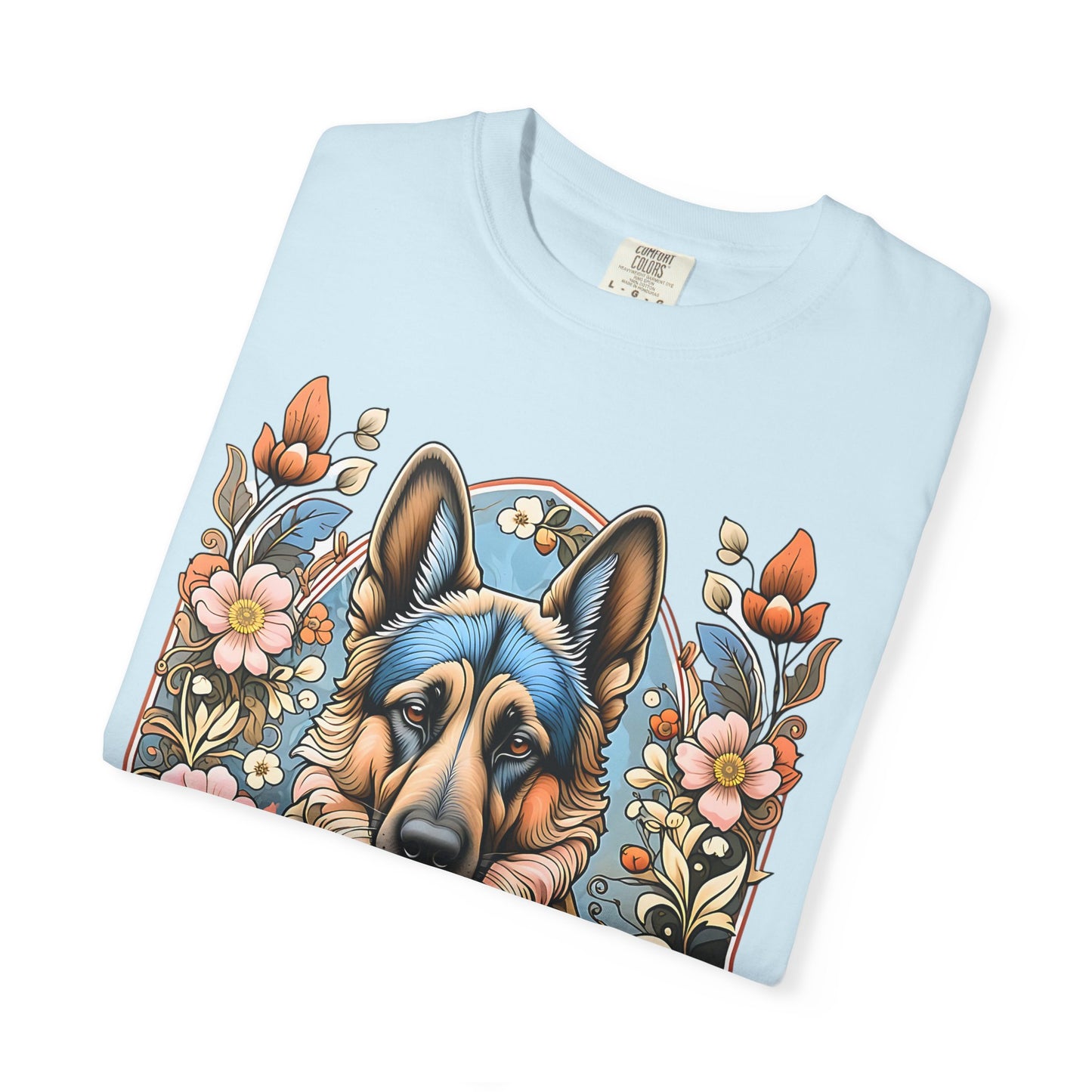 Pure Love German Shepherd T-Shirt – Unisex Garment-Dyed Tee for Dog Lovers