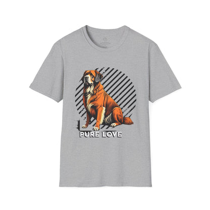 Pure Love Dog T-Shirt - Unisex Softstyle Pet Lover Tee