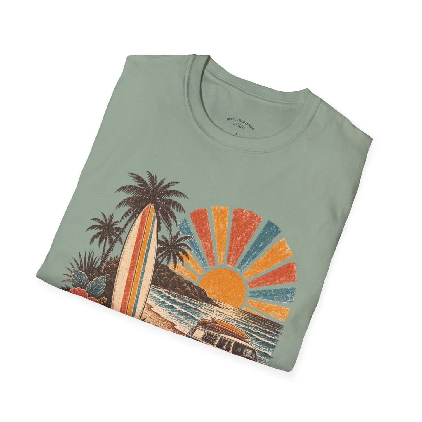 Retro Surf Sunset T-Shirt
