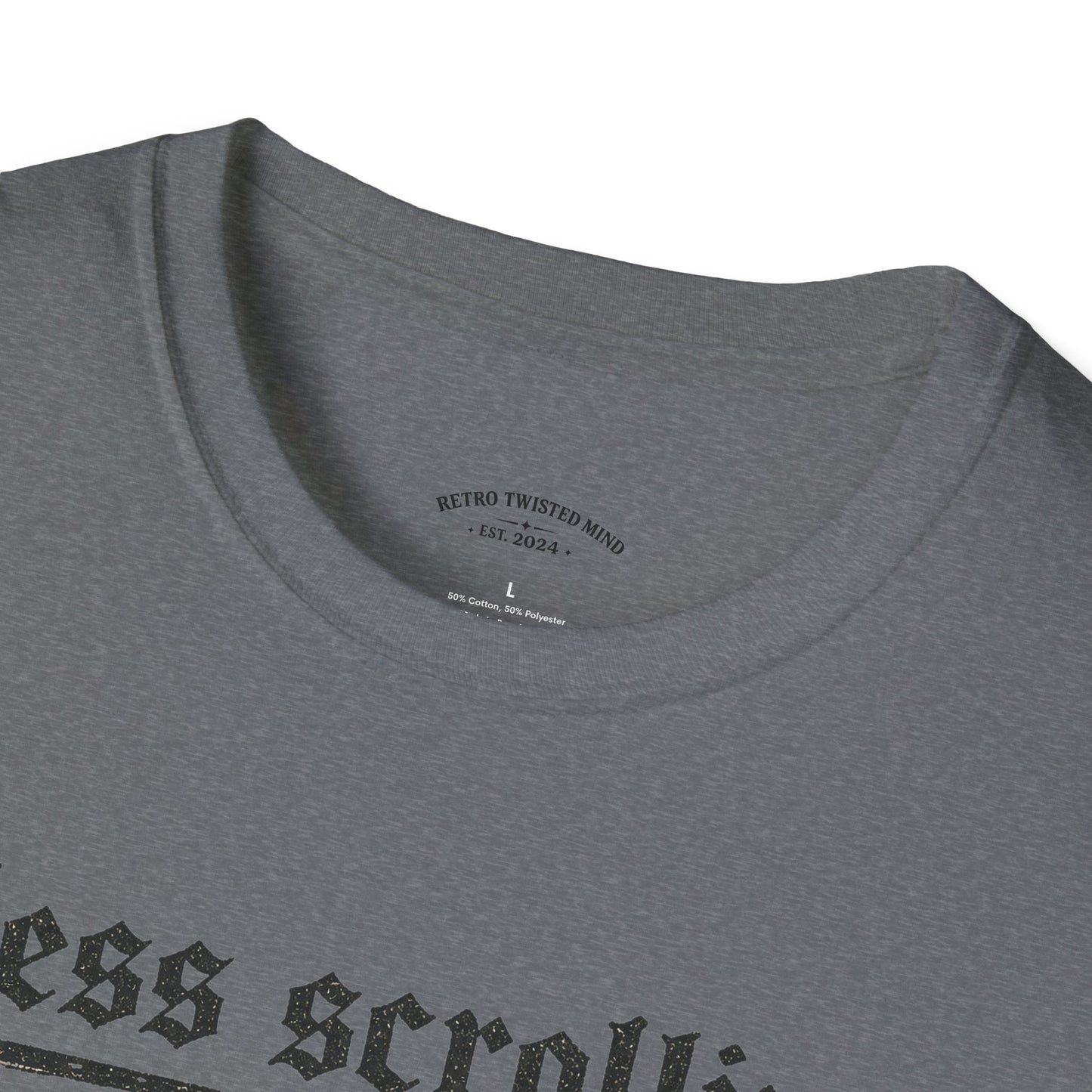 T-Shirt — "Less Scrolling, More Strolling" Dog Graphic Tee