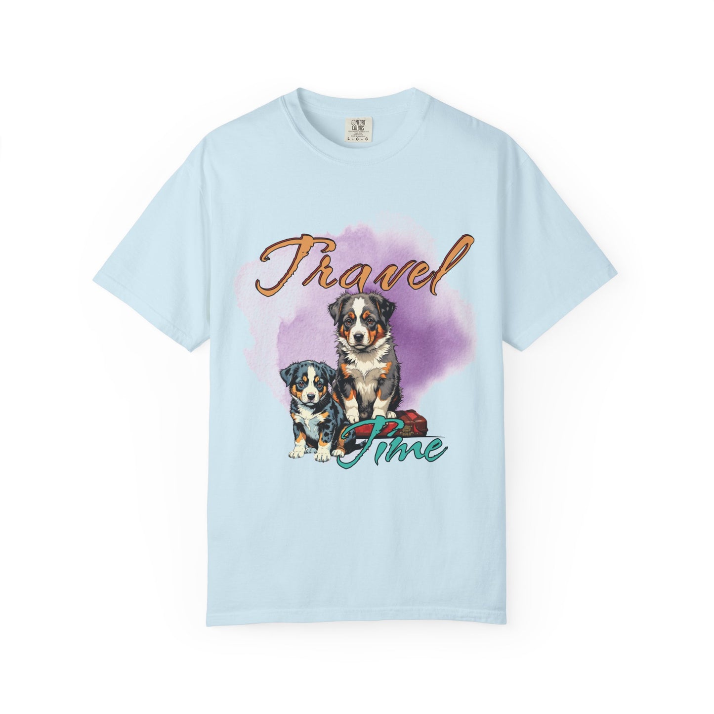 Travel Time Dog Lovers Unisex T-Shirt, Vintage Pet Tee, Dog Travel Shirt, Cute Pet Lover Gift, Animal Adventure Apparel