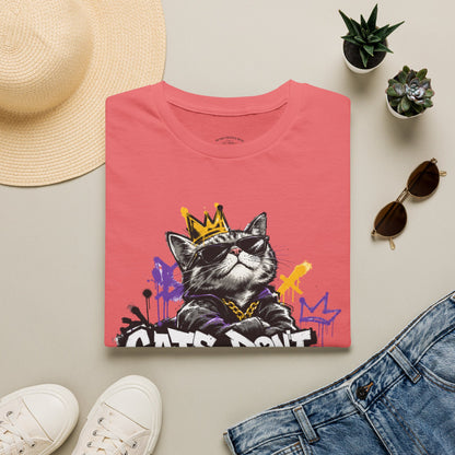 Cat Graphic Tee — "Cats Don't Have Owners They Have Staff"