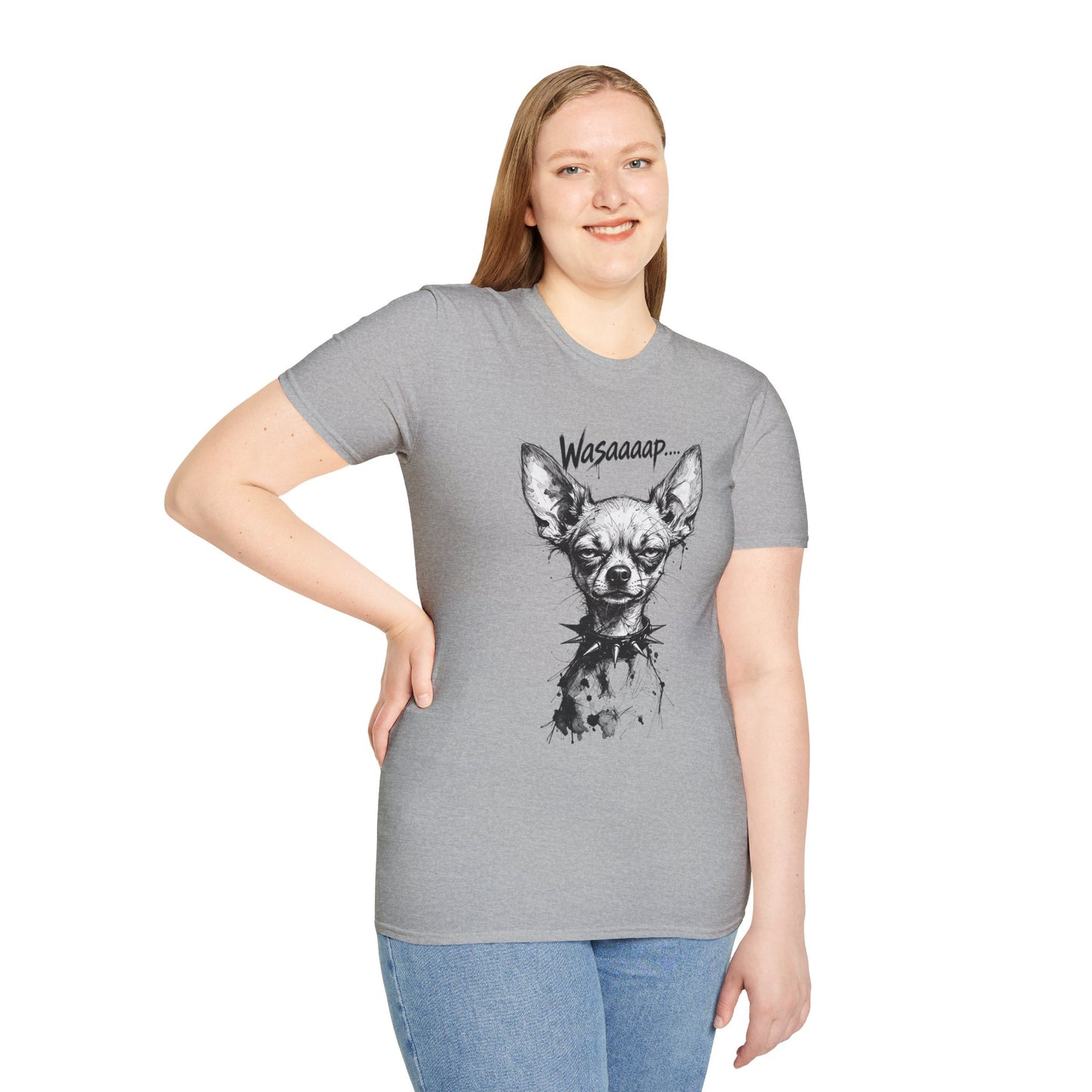Chihuahua 'Wasaaaap' Graphic T-Shirt — Funny Dog Tee for Pet Lovers
