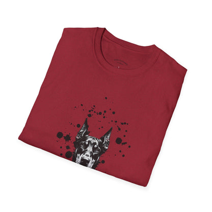 Doberman Ink Splatter T-Shirt