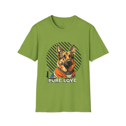 Pure Love Dog Art Unisex T-Shirt - Perfect Gift for Dog Lovers