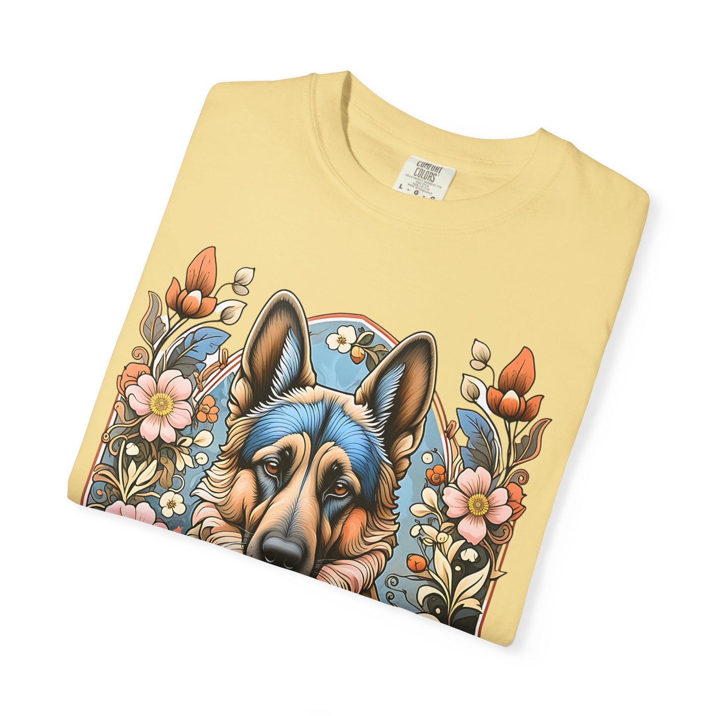 Pure Love German Shepherd T-Shirt – Unisex Garment-Dyed Tee for Dog Lovers