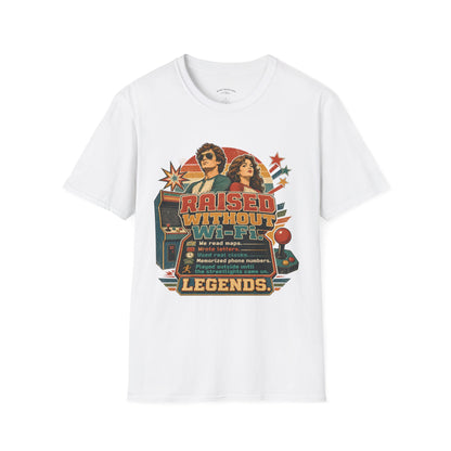 Raised Without Wi‑Fi T-Shirt — Retro 'Legends' Vintage Graphic Tee