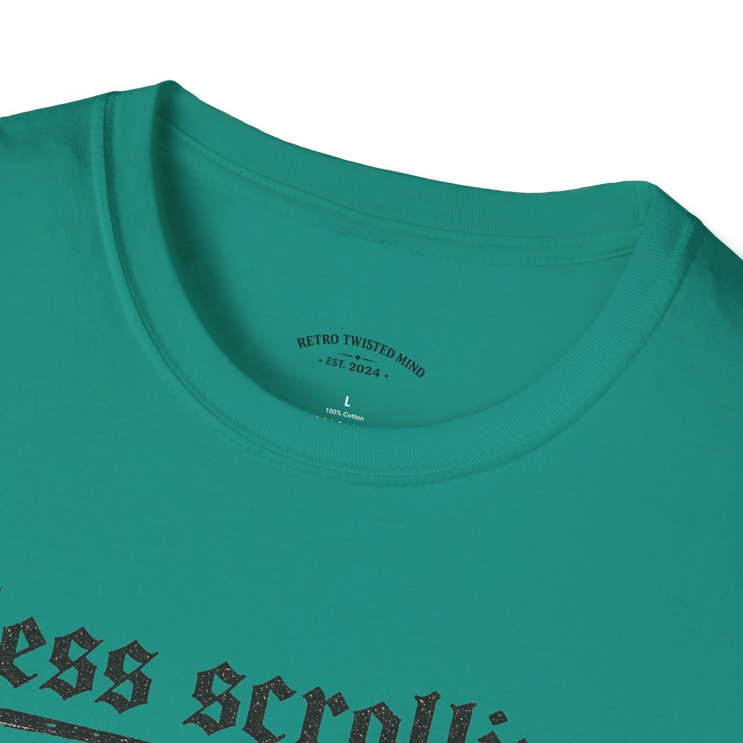T-Shirt — "Less Scrolling, More Strolling" Dog Graphic Tee