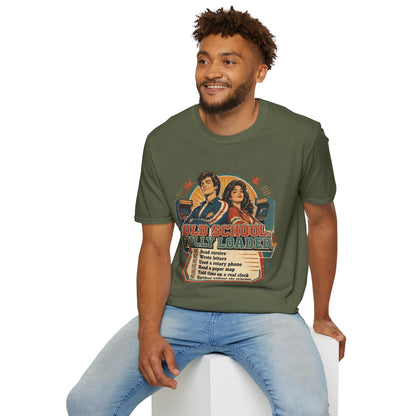 T-Shirt — Retro 'Old School' Arcade Couple Vintage Gamer Tee