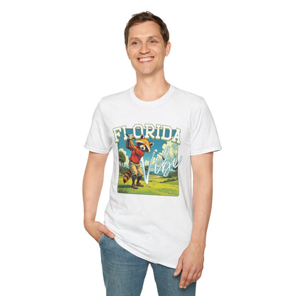 Florida Vibe Unisex Softstyle T-Shirt | Relaxed Fit Graphic Tee for Casual Days, Summer and Travel,florida,sport,golf