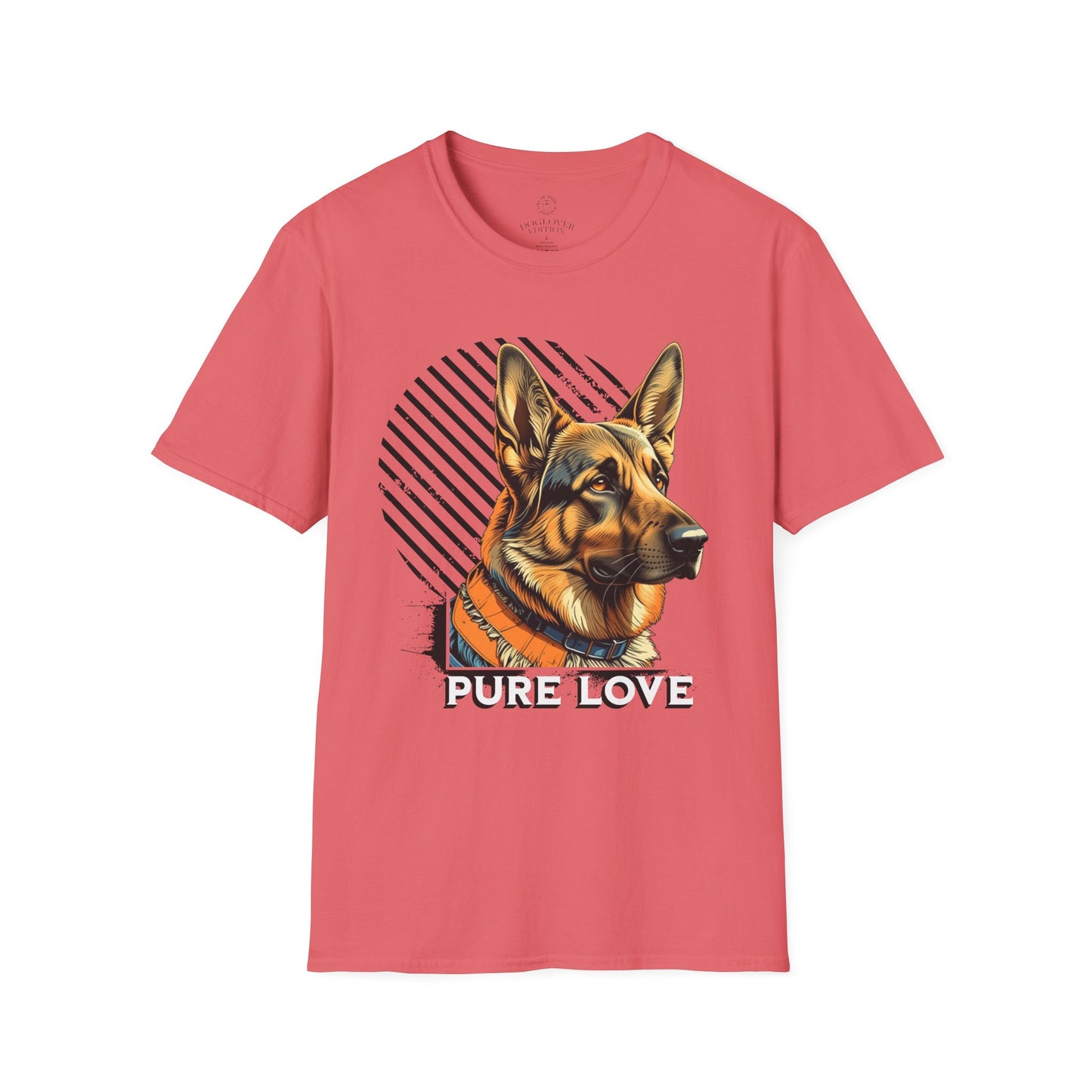German Shepherd Pure Love Unisex Softstyle T-Shirt .dog