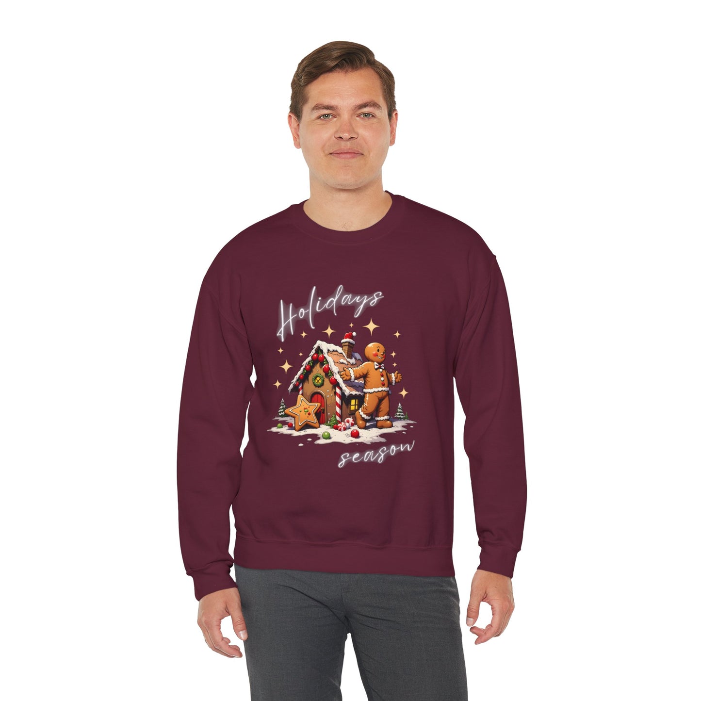 Holiday Season Gingerbread Crewneck Sweatshirt