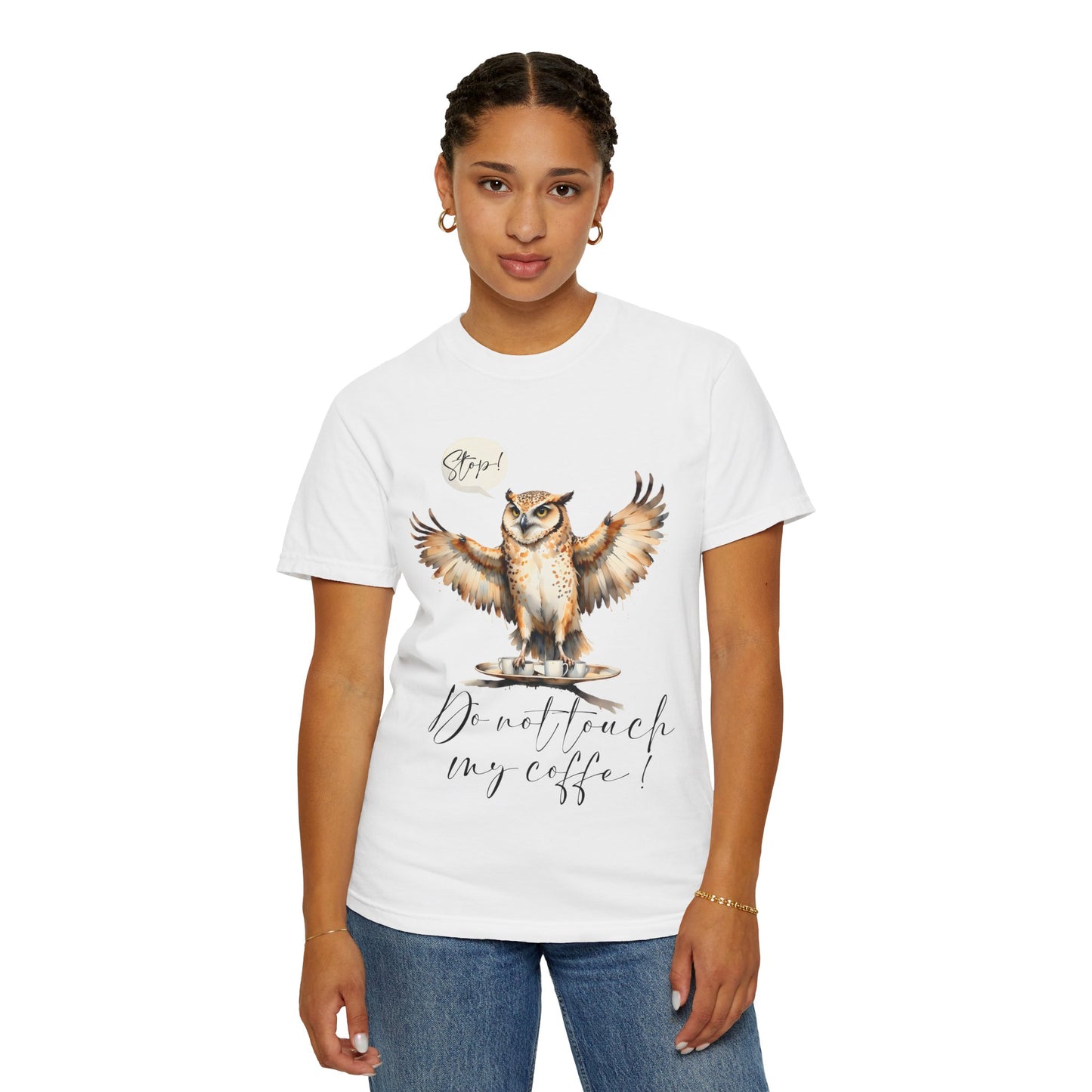 Owl “Do Not Touch My Coffee” Graphic T-Shirt