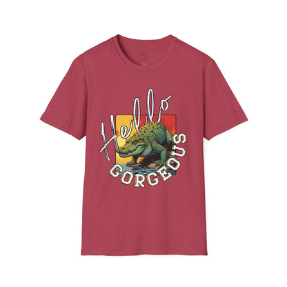 Hello Gorgeous Unisex Softstyle T-Shirt – Fun and Casual Graphic Tee,florida,gator,