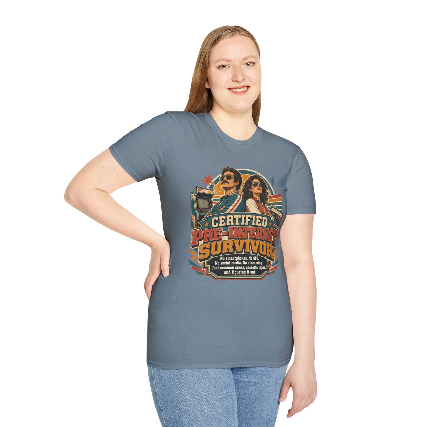 Certified Pre-Pandemic Survivor T-Shirt — Retro 70s Vintage Graphic