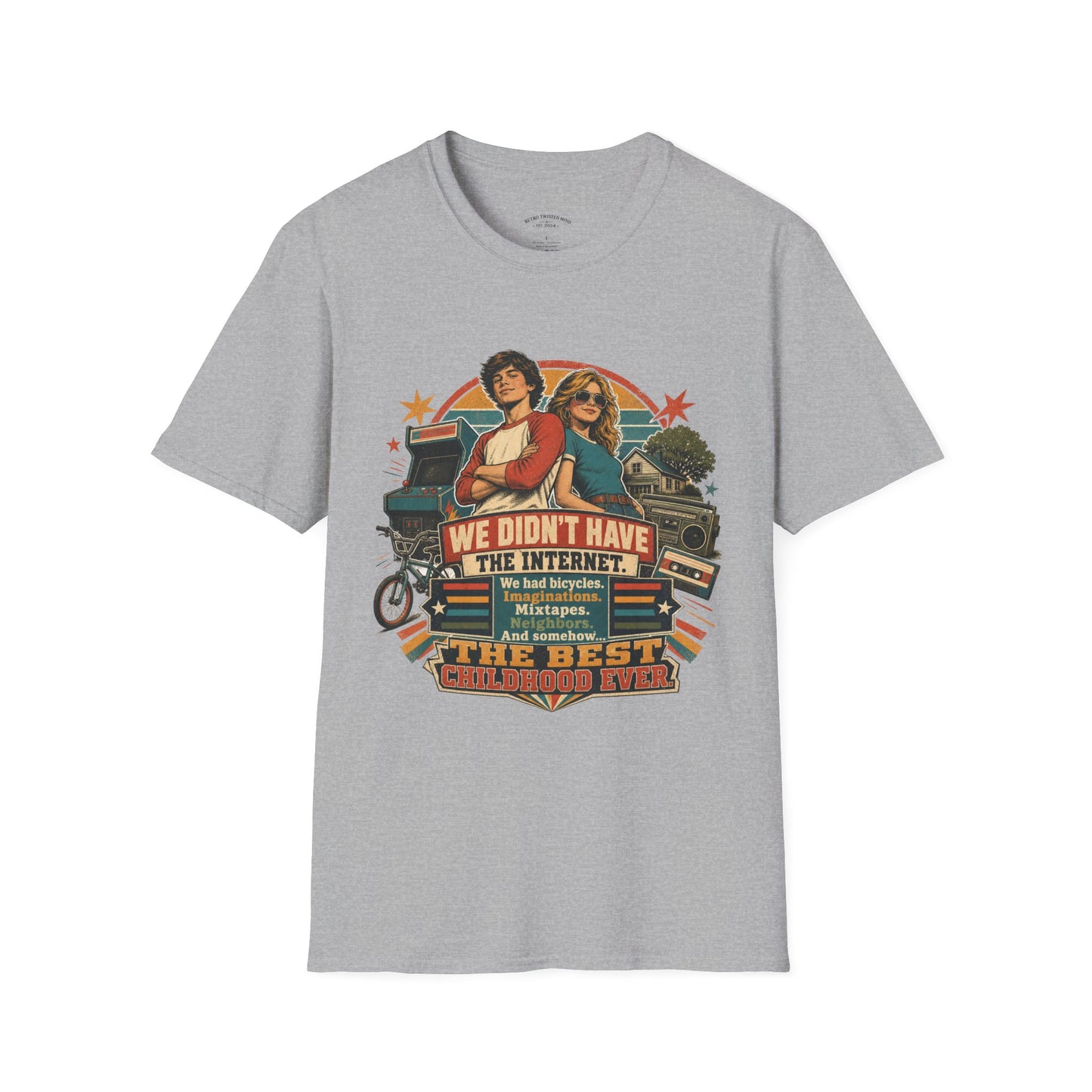 Retro Stranger Things 'We Didn't Have The Internet' T-Shirt