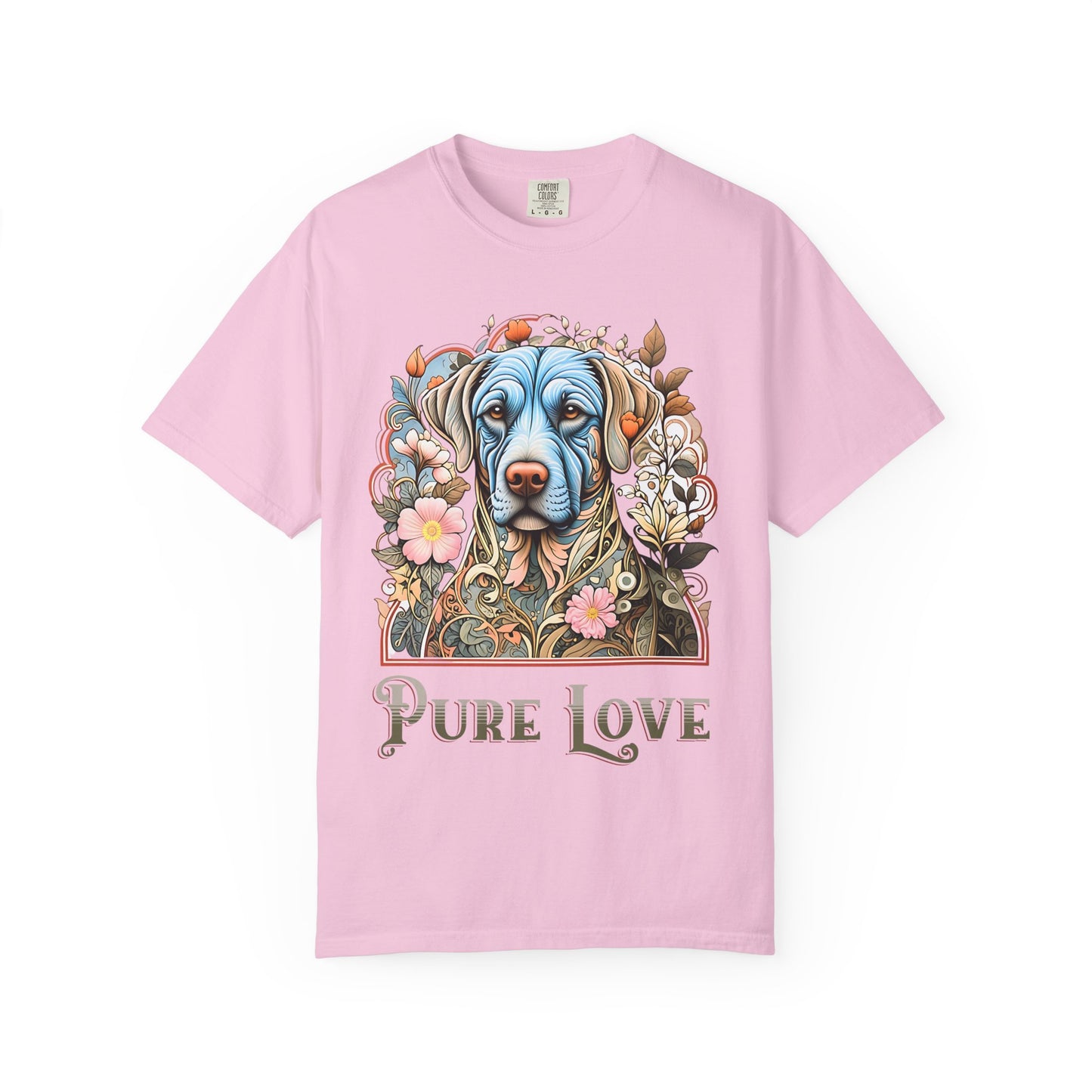 Pure Love Dog T-Shirt - Unisex Garment-Dyed Tee for Pet Lovers