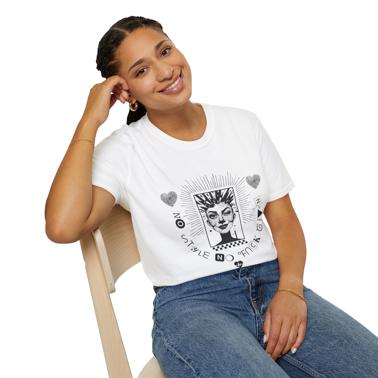 Queen of Spades Graphic T‑Shirt — Vintage Playing Card Portrait Tee