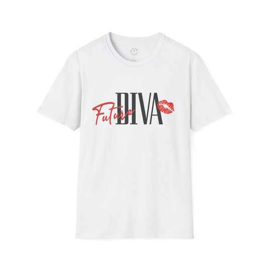 Future Diva Unisex Softstyle T-Shirt | Stylish Casual Tee for Empowered Women | Perfect for Gifts and Celebrations.twisted