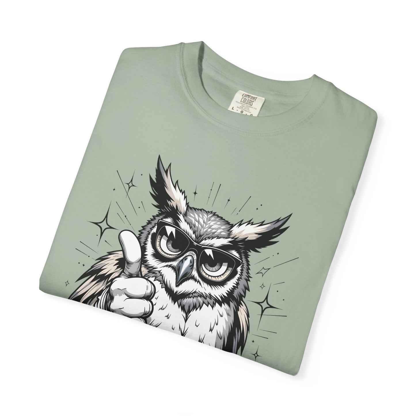 Good Job Owl T-Shirt — Thumbs-Up Retro Owl Graphic Tee