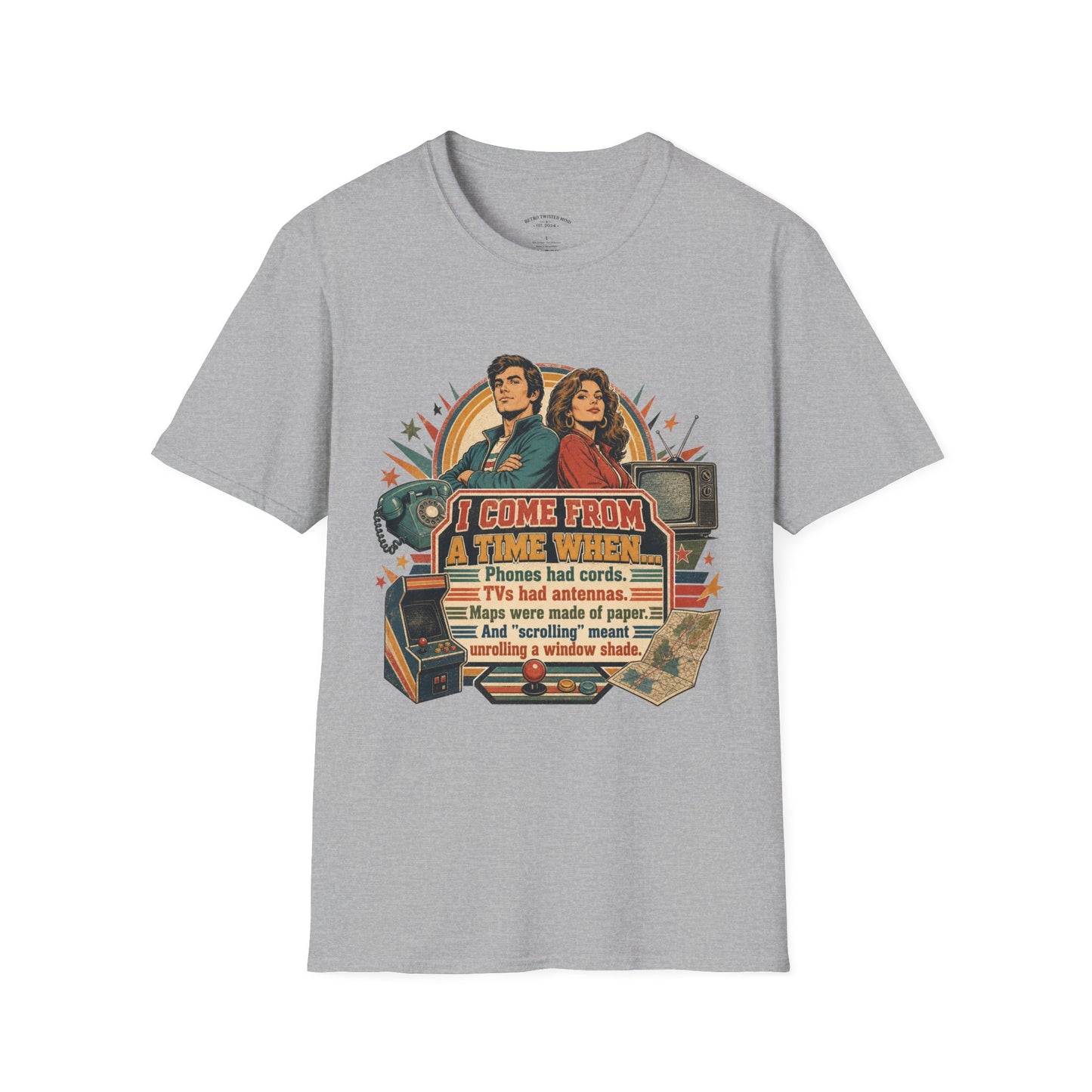 Vintage Road Trip T-Shirt — "I Come From A Time When" Retro Couple Graphic