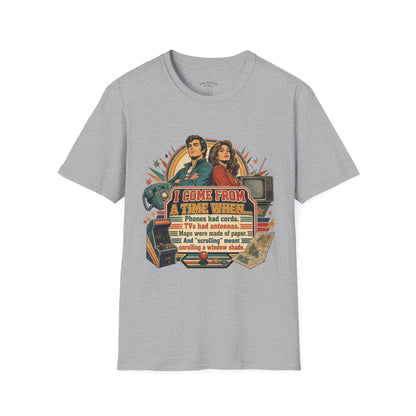 Vintage Road Trip T-Shirt — "I Come From A Time When" Retro Couple Graphic