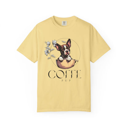 Coffee Pup Unisex Garment-Dyed T-shirt